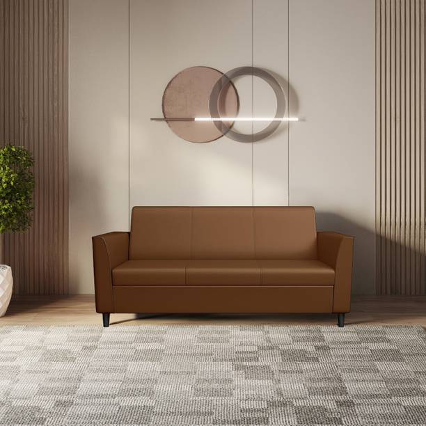 Godrej Interio Emperor Leatherette 3 Seater  Sofa