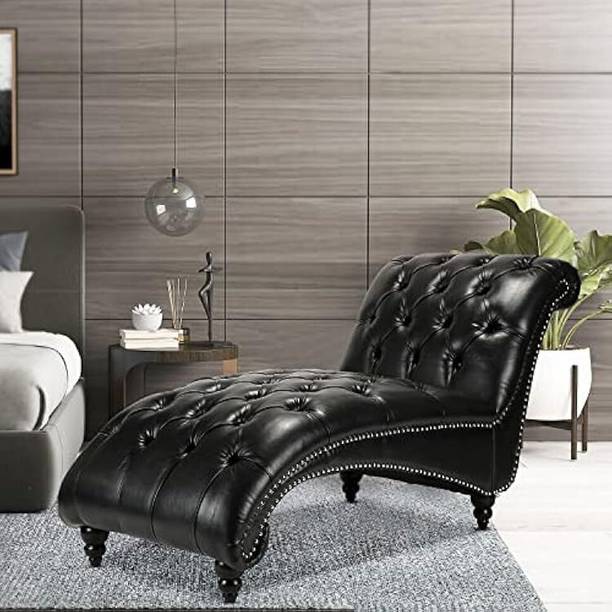 Soul Light Art Chaise Lounge Diwan Chaise Couch Sofa Wood Legs Black Fabric 3 Seater Sofa Fabric 2 Seater  Sofa