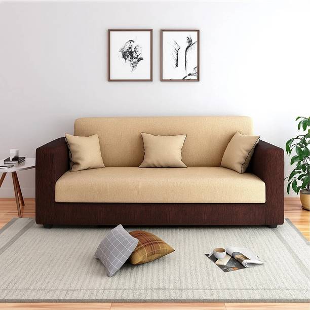 Flipkart Perfect Homes Bergen Comfortable Living Room Fabric 3 Seater Sofa