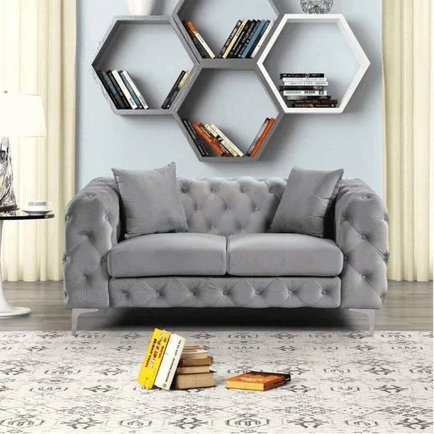 Soul Light Art Classic Seater Luxury Chesterfield Sofa Fabric 2 Seater  Sofa