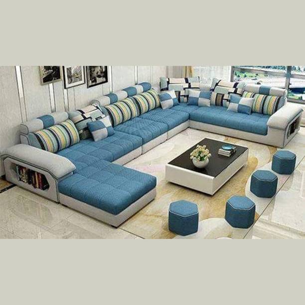 Homax 11-Piece U-Shape Modular Sofa Set – 12-Seater Luxury Sectional in Premium Fabric 12 Seater  Sofa