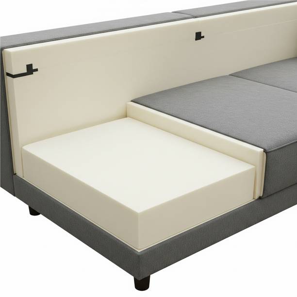 ROYAL ALANG FURNITURE Half-leather 3 Seater  Sofa