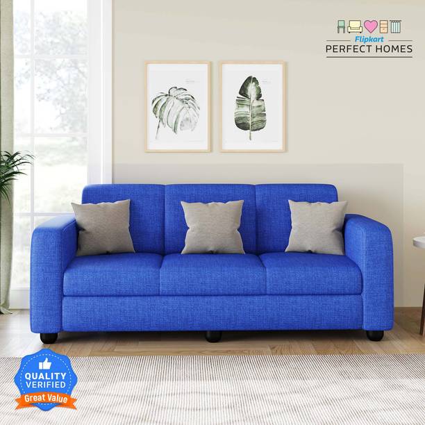 Flipkart Perfect Homes Burano Fabric 3 Seater  Sofa