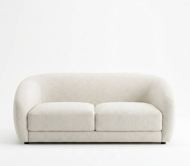 azhar Luxury Curved Collection Fabric 2 Seater Sofa