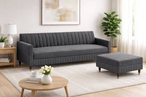 Flipkart Perfect Homes NYC Solid Wood 4 Seater  Sofa