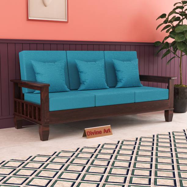 DOKRI Seater Sofa For Living, Waiting Room/ Office Fabric Fabric 3 Seater  Sofa