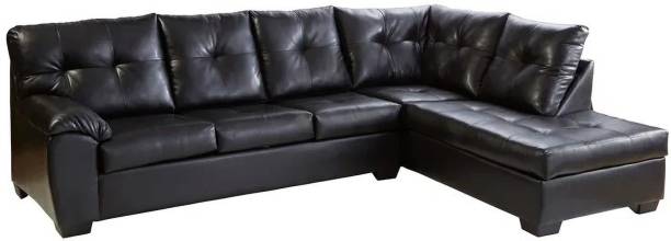 Homeify Alix 5 Seater Faux Leather Sectional Sofa for Living Room Leather 3 + 2 Sofa Set