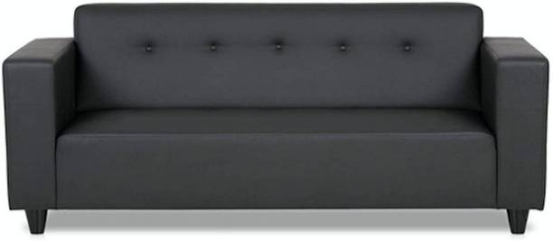 RM HOME amzaya Leatherette 3 Seater  Sofa