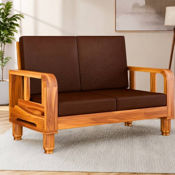 Kendalwood Furniture Solid Wood for living Room Furniture Fabric 2 Seater  Sofa