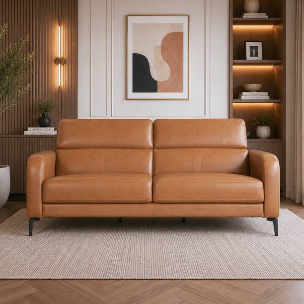 Hometown Calista Leather 3 Seater  Sofa