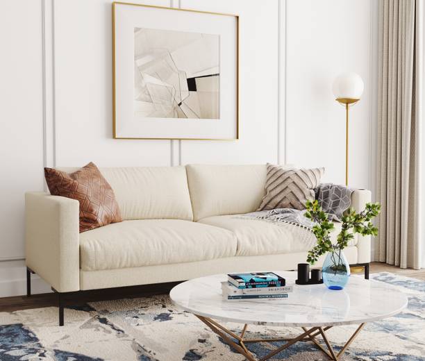 MagickHome India Harbour Fabric 3 Seater  Sofa