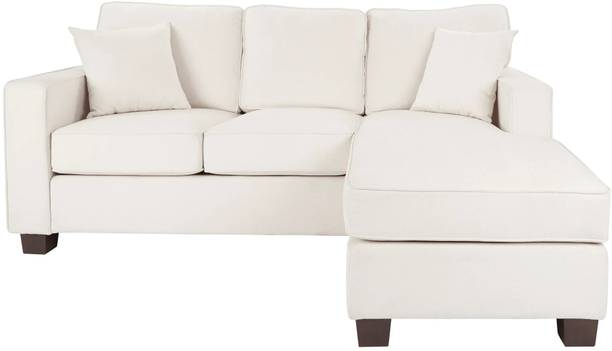 Comfort Couch Marbio 3 Seater Fabric L Shaped Convrtable Sectional Sofa Set for Living Room Fabric 3 Seater  Sofa
