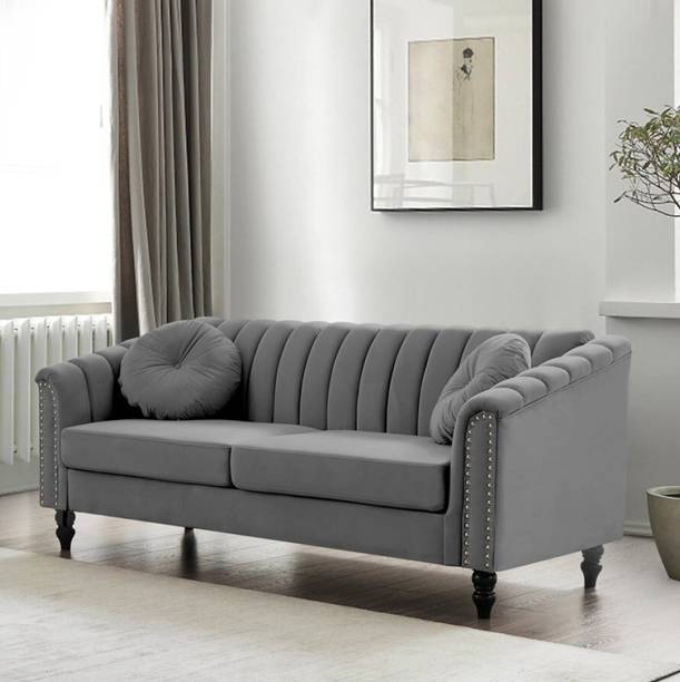 RM HOME RENU Fabric 3 Seater  Sofa