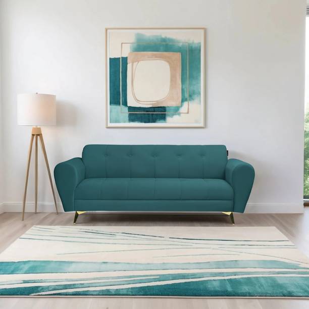 Seventh Heaven Milan Icon 3 Seater Sofa, Extra Spacious, Plush Suede Fabric 3 Seater  Sofa