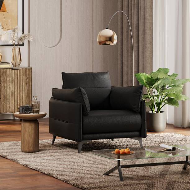 Wakefit Komodo Leatherette 1 Seater  Sofa