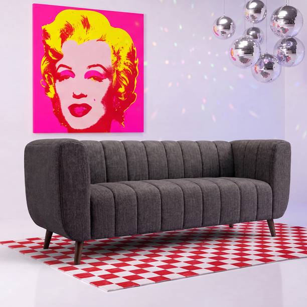 Sleepyhead Kiki Designed by Duroflex - High Density Foam & Premium Fabric 3 Seater  Sofa