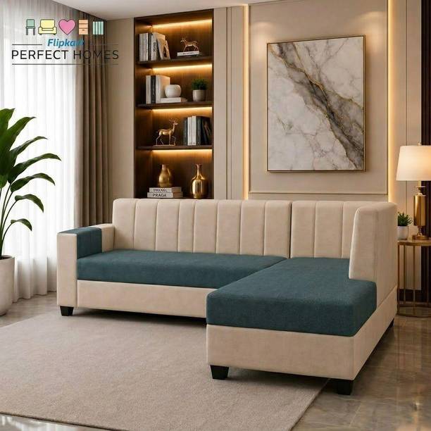 Flipkart Perfect Homes Century Velvet Fabric 6 Seater  Sofa