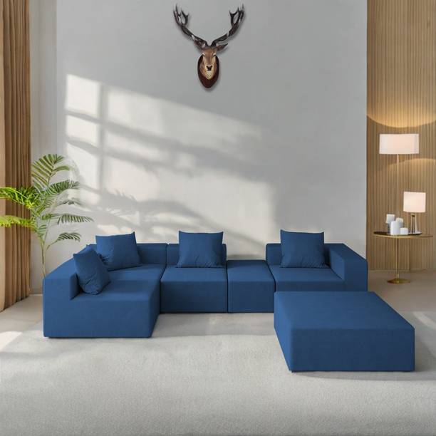 Casaliving Sheron Fabric 8 Seater  Sofa