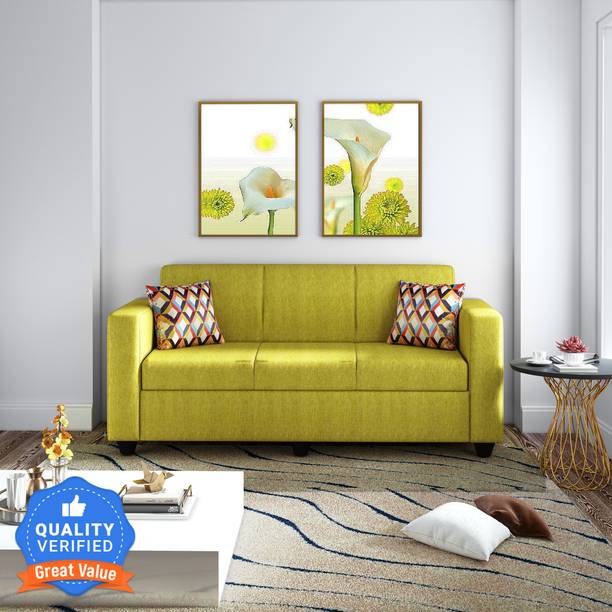Flipkart Perfect Homes Burano Fabric 3 Seater  Sofa