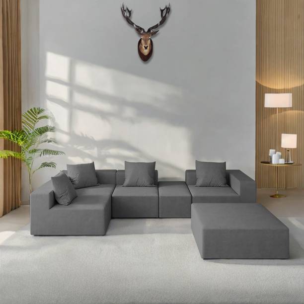 Casaliving Sheron Fabric 8 Seater  Sofa