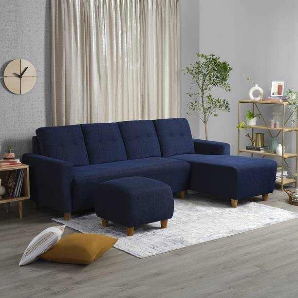 Sleepyhead Yolo Right Aligned Chaise with Ottoman Fabric 6 Seater  Sofa