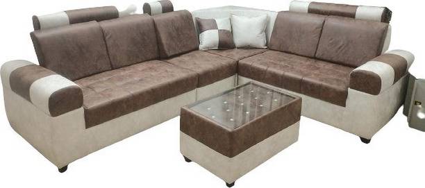 Sigmafur Half-leather 6 Seater  Sofa