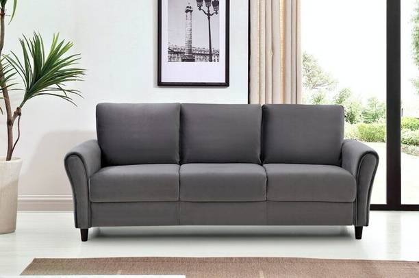 RM HOME IKBILYA Fabric 3 Seater  Sofa