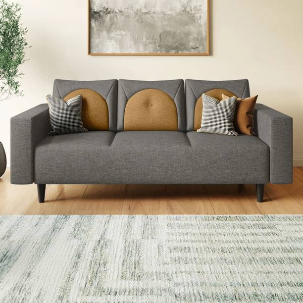 Godrej Interio Windle Fabric 3 Seater  Sofa