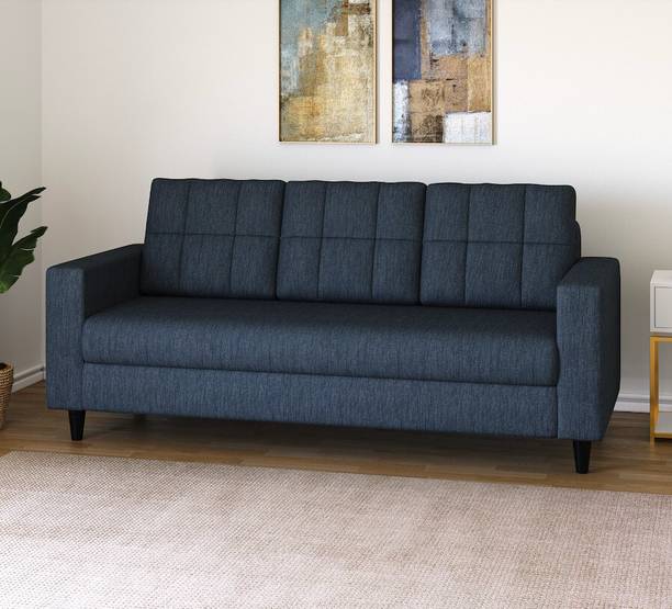 RM HOME Gaura Molfino fabric for living room Fabric 3 Seater  Sofa