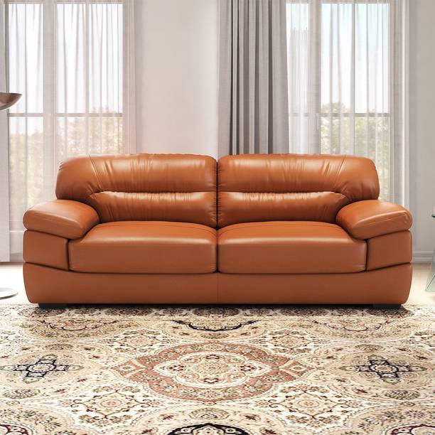 Durian Hensley Leather 3 Seater  Sofa