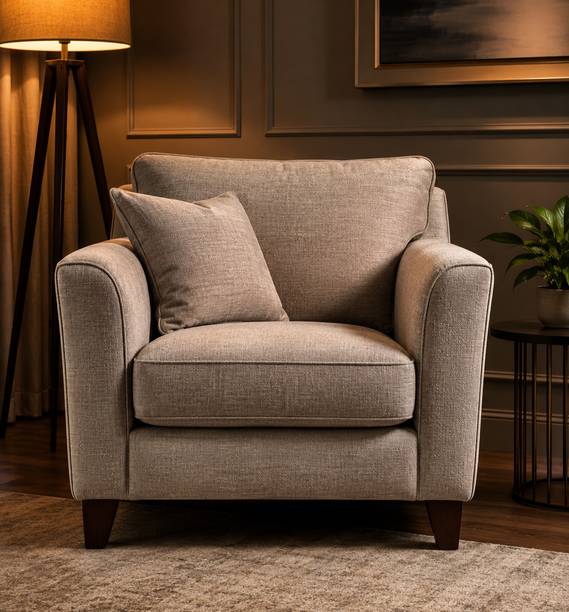 PRIMESTYLE FURNITURE Comfort Luxe Series Fabric 1 Seater  Sofa