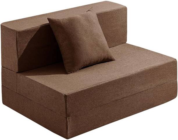 Flipkart Perfect Homes 3X6-FOLDABLE SOFA CUM BED Fabric 1 Seater  Sofa