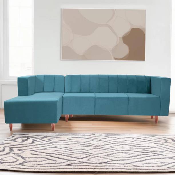 Seventh Heaven Sydney 6 Seater Sofa, Extra Spacious, Premium Velvet Fabric: Fabric 6 Seater  Sofa