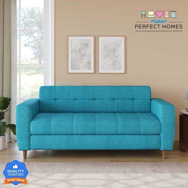 Flipkart Perfect Homes Pacific Fabric 3 Seater  Sofa