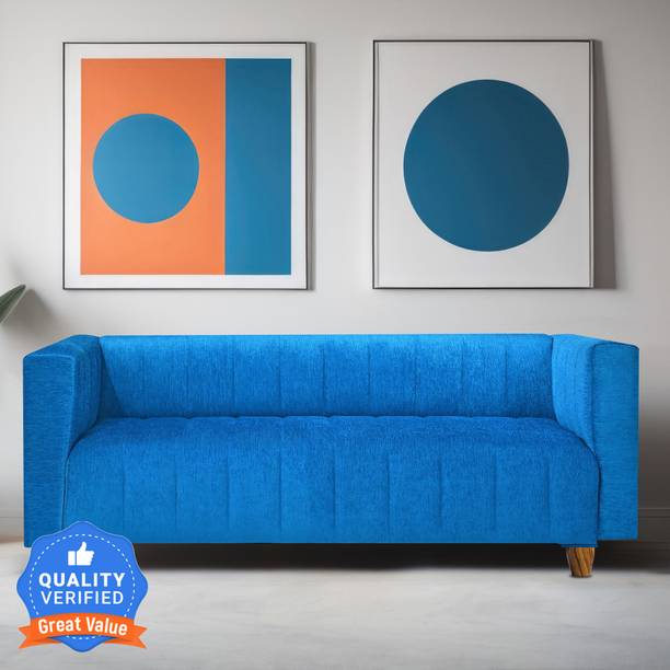 Seventh Heaven Tokyo 3 Seater Sofa, Extra Spacious, Chenille Molfino Fabric: 2 Year Warranty Fabric 3 Seater  Sofa
