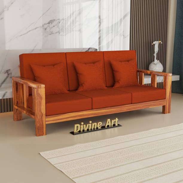 Divine Arts 3 Seater Sofa For Living, Waiting Room/ Office Fabric Fabric 3 Seater  Sofa