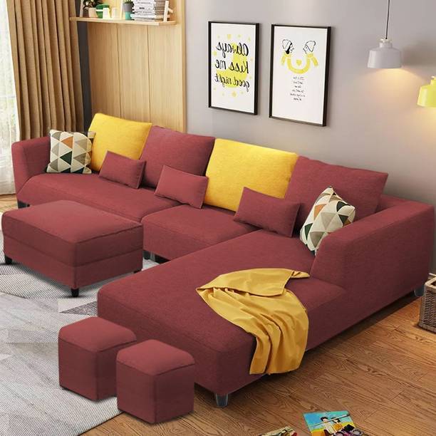 Casaliving Minta Fabric 8 Seater  Sofa