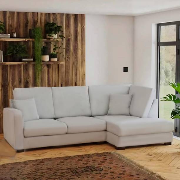 Homeify Carson L Shape 4 Seater Fabric Sofa Sofa for Living Room Fabric 4 Seater  Sofa