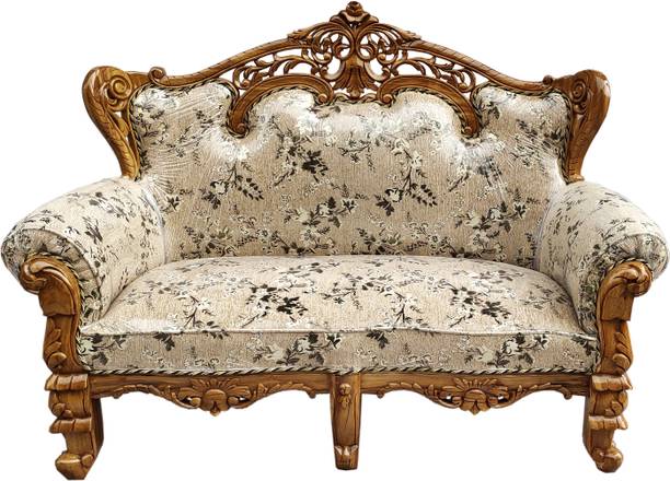 ARVISH ENTERPRISES Teak Wood Sofa Set with Cushion for Living Fabric 3 Seater Sofa Fabric 2 Seater  Sofa