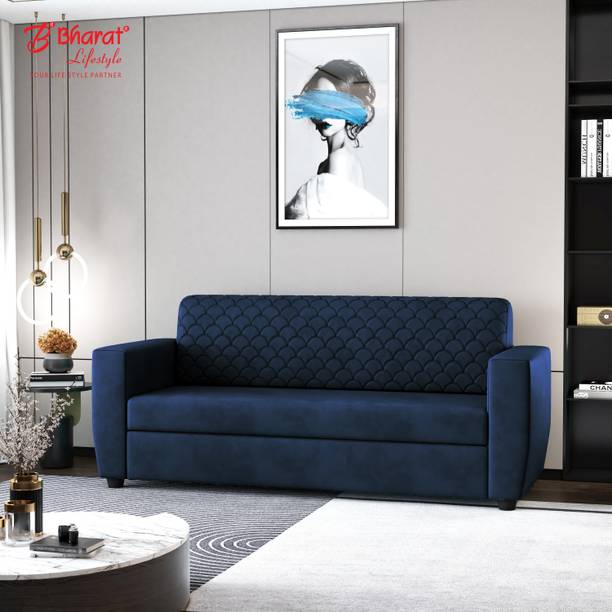 Bharat Lifestyle Deno Fabric 3 Seater  Sofa