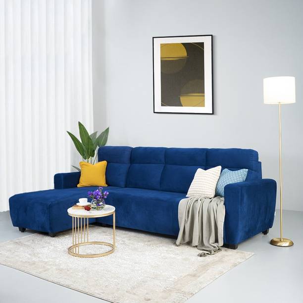 Wakefit Belize Left Aligned Chaise Fabric 5 Seater  Sofa