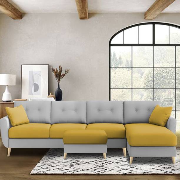 Casaliving Lizel Fabric 6 Seater  Sofa