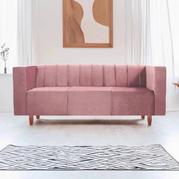 Seventh Heaven Sydney 3 Seater Sofa, Extra Spacious, Plush Suede Fabric 3 Seater  Sofa