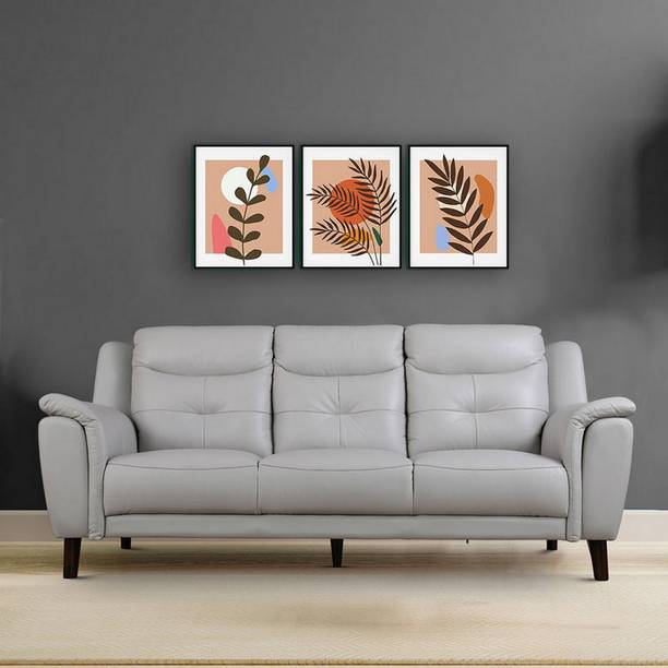 Hometown ALEXA ELITE Half-leather 3 Seater  Sofa