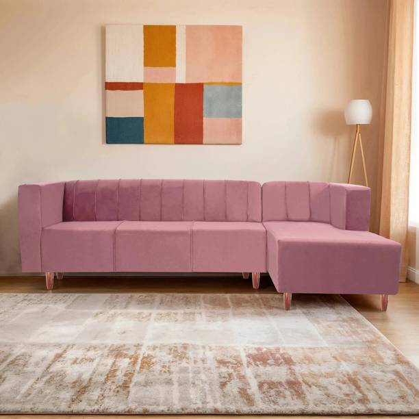 Seventh Heaven Sydney 6 Seater Sofa, Extra Spacious, Plush Suede Fabric 6 Seater  Sofa