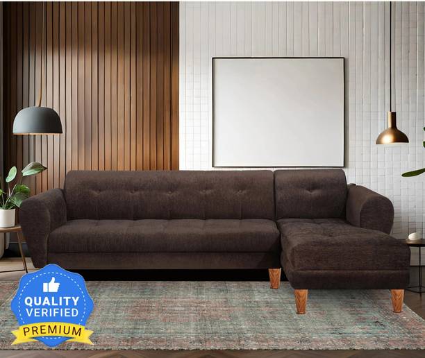 Seventh Heaven Merlin, Extra Spacious, Chenille Molfino Fabric Fabric 6 Seater  Sofa