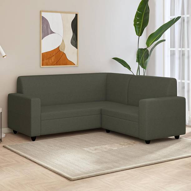Wakeup India Cuddlr 5 Seater Sectional LHS L Shape Sofa Set for Living Room Fabric 5 Seater  Sofa