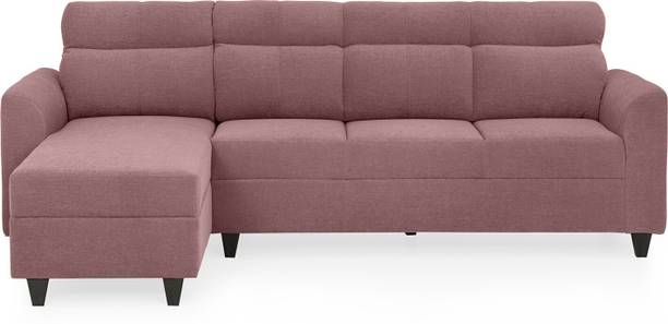 duroflex Zivo Plus Interchangeable Lounger (Chaise) Set Fabric 3 Seater  Sofa