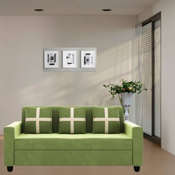 LIVEWELL Premium Quality Hollend Fabric 3 Seater  Sofa