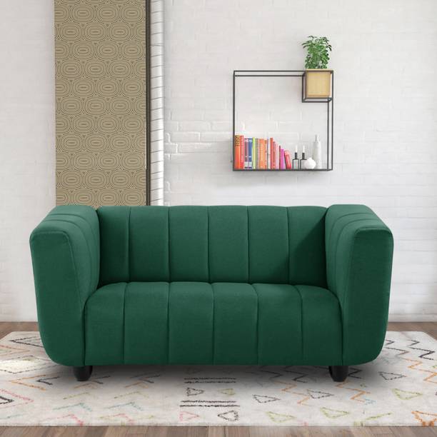 Uarban-hume-furniture Premium Quality Velvet Fabric 2 Seater  Sofa